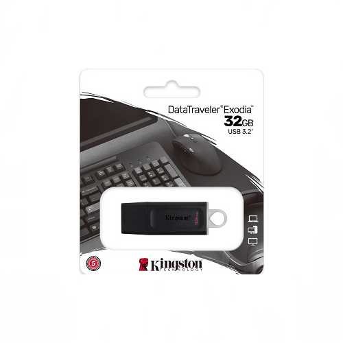 Memory Flash DataTraveler Kingston Exodia 32 GB, frontal