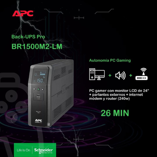 Unidad Back-Ups Pro BR BR1500M2 infografía