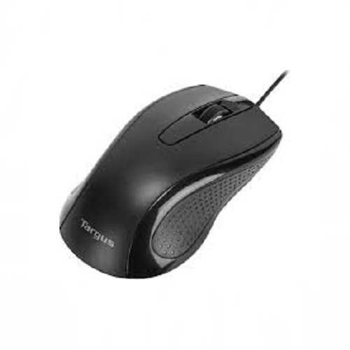 Mouse Óptico Alámbrico Negro Targus, diagonal