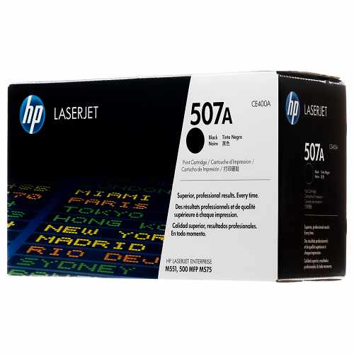 Cartucho de Tóner Láser Negro HP 507A, izquierda