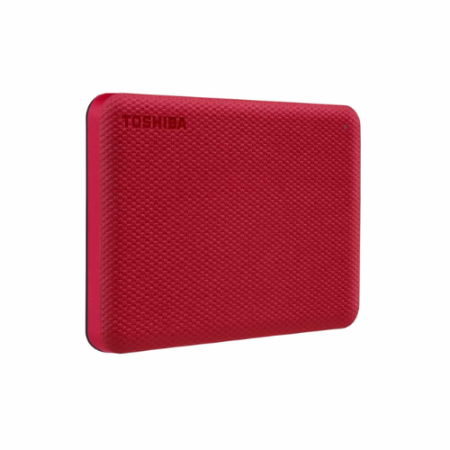 Disco Duro Portátil Toshiba Canvio Advance 2TB, V10, 2.5in, USB, Rojo, HDTCA20XR3A, izquierda