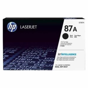 artucho de Tóner Láser Negro HP 87a, frontal