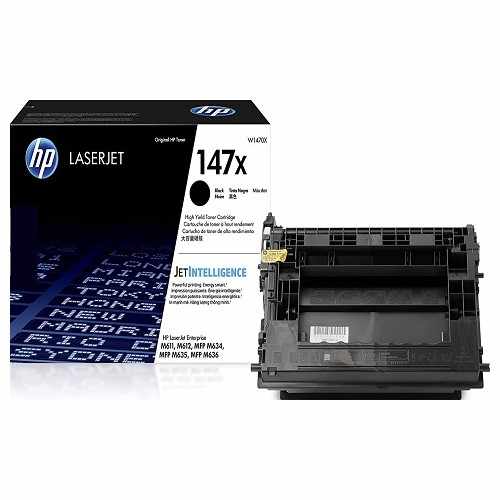 Cartucho de Tóner Láser Negro HP 147X, frontal