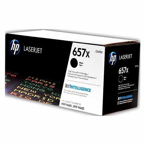 Cartucho de Tóner Láser Negro HP 657x, lateral