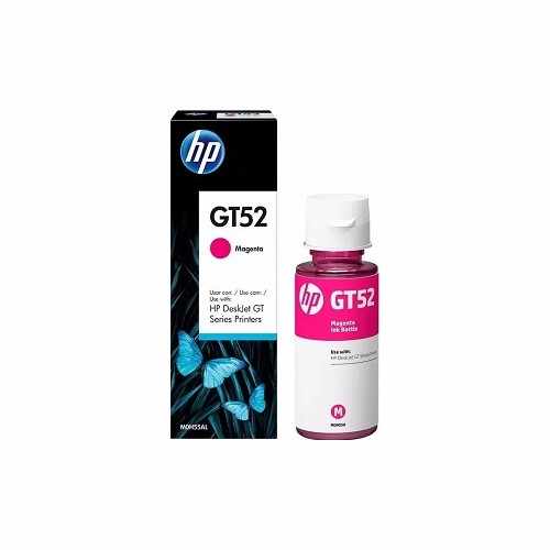 Botella de Tinta Magenta Hp Gt52, frontal