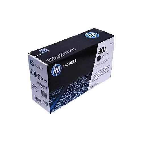 Cartucho de Tóner Láser Negro HP 80A, derecha