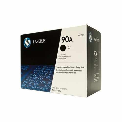 Cartucho de Tóner Láser Negro HP 90A, lateral