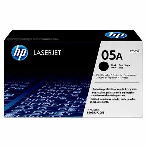 Cartucho de Tóner Láser Negro HP 05A, Caja