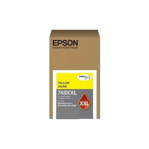 Bolsa de Tinta Amarilla Epson T748XXL, caja