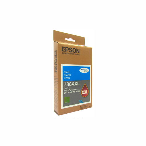 Bolsa de Tinta Cyan Epson T748XXL, caja