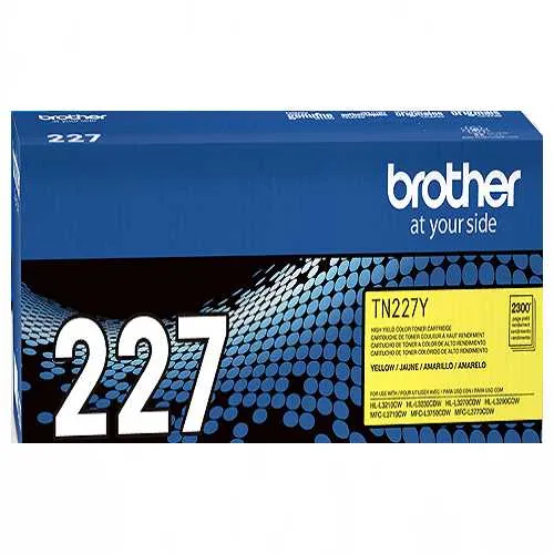 Cartucho de Tóner Amarillo Brother 227, frontal