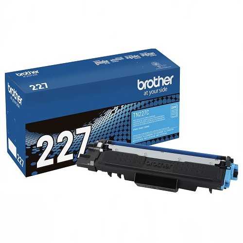 Cartucho de Tóner Cyan Brother 227, lateral