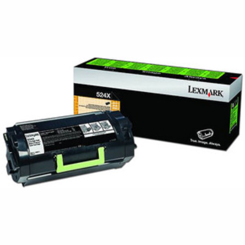 Tóner Láser Monocromático Lexmark 524X, Compatible: MS811/MS812, Rendimiento alto, 25000 pág., 52D4X00