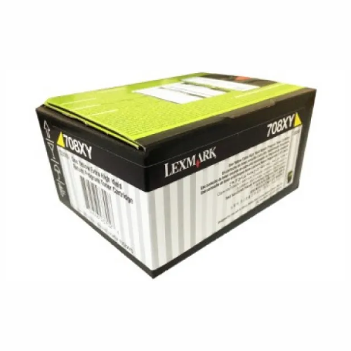 Tóner Láser Amarillo Lexmark 708xy, caja