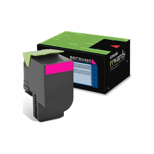 Tóner Láser Magenta Lexmark 808HM, lateral
