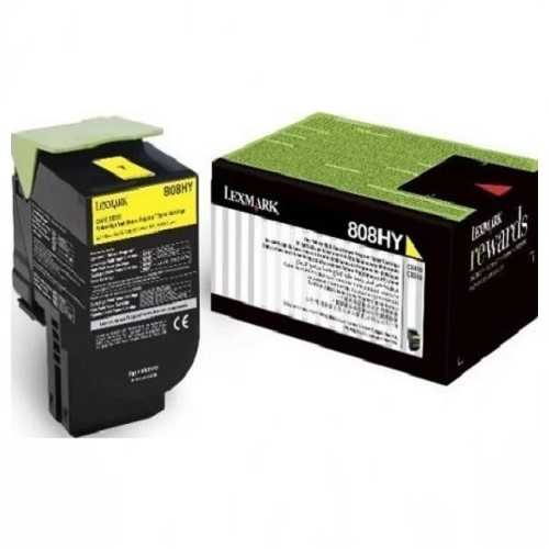 Tóner Láser Amarillo Lexmark 80C8HY0, lateral