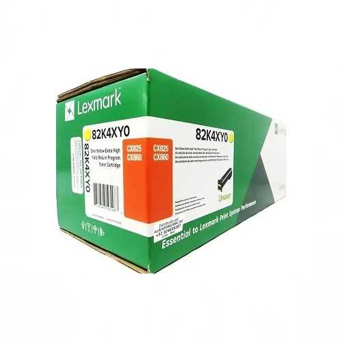 Tóner Láser Amarillo Lexmark 82K4XY0, caja