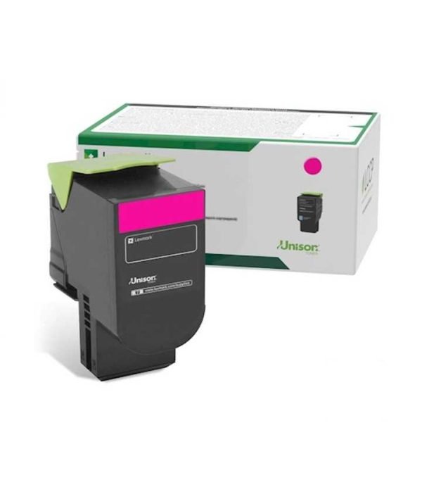 Tóner Láser Magenta Lexmark 78C4UM0, lateral