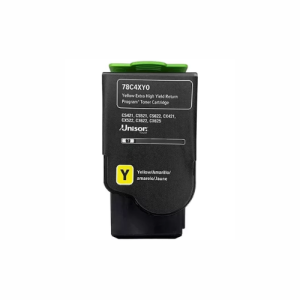Tóner Láser Amarillo Lexmark 78C4XY0, frontal