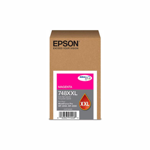 Bolsa de Tinta Magenta Epson T748XXL, frontal