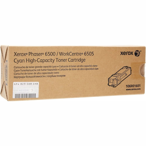 Cartucho de Tóner Cyan Xerox 106R01601, caja