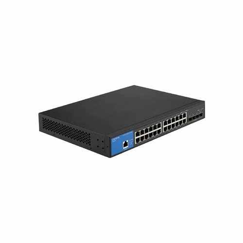 Switch Administrable Linksys 24 Puertos, lateral