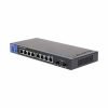 Switch Administrable Linksys 8 Puertos, izquierda