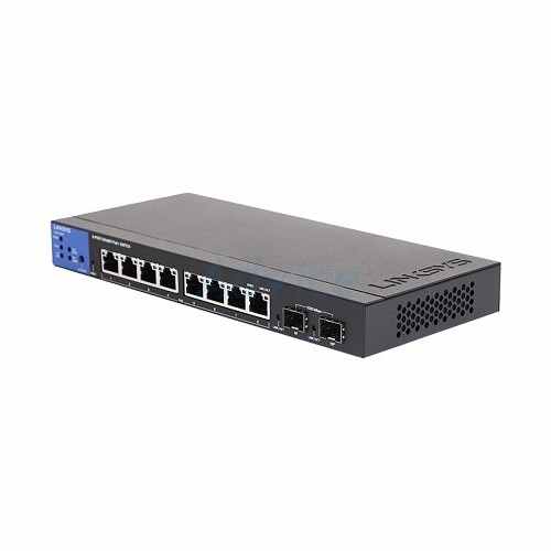 Switch Administrable Linksys 8 Puertos, izquierda