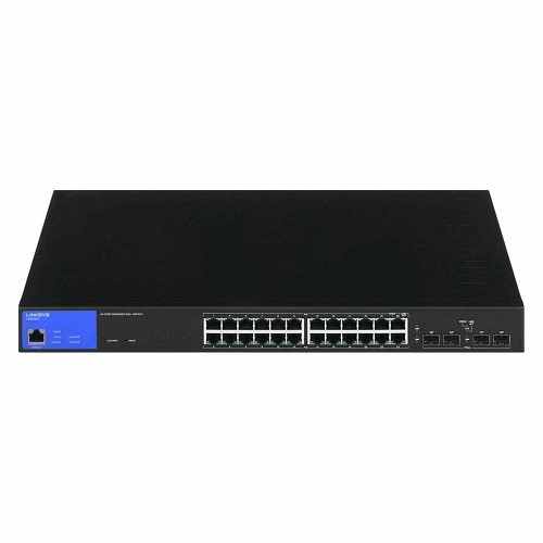Switch Administrable Linksys 24 Puertos, frontal