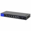 Switch Administrable Linksys 8 Puertos, izquierda
