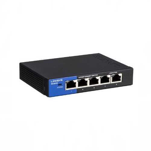 Switch Linksys SE3005, lateral