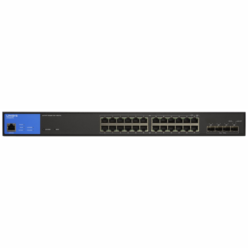 Switch Smart Linksys Administrado 24 Puertos, frontal