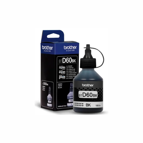Botella de tinta Negra Brother BTD60BK, lateral