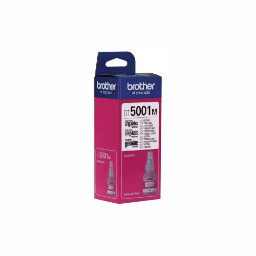 Botella de tinta Magenta Brother BT5001M, lateral