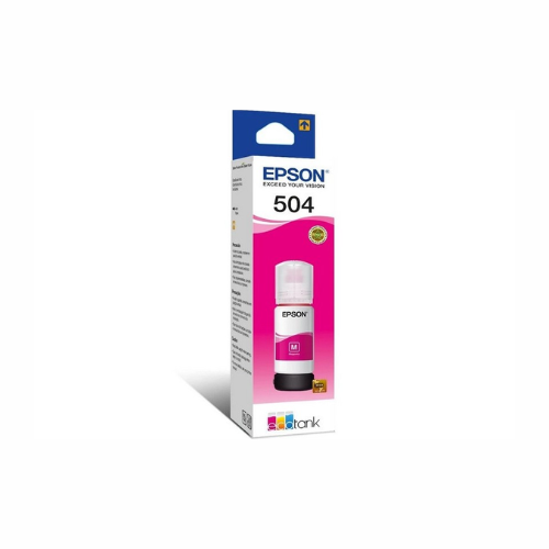 Botella de Tinta Magenta Epson 504, lateral