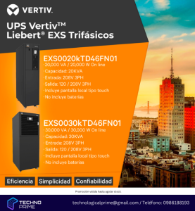Protege Tu Empresa de Interrupciones con el UPS Vertiv Liebert EXS