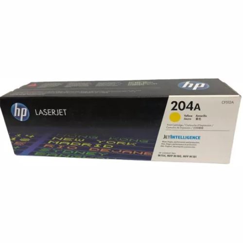 Cartucho de Tóner Láser Amarillo HP 204A, superior