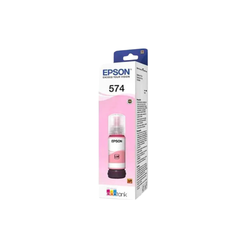 Botella de Tinta Magenta claro Epson 574, caja