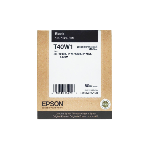 Cartucho de Tinta Negra Epson Ultrachrome T40W120, caja