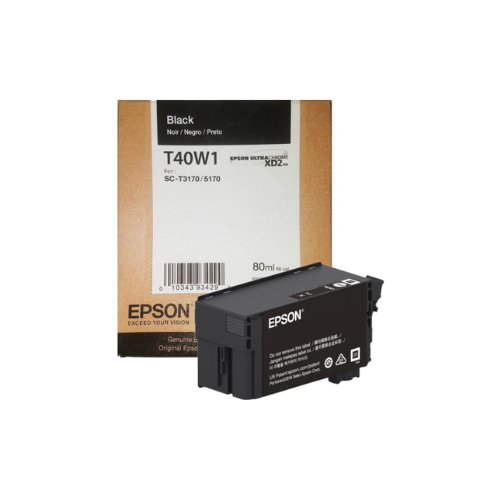 Cartucho de Tinta Negra Epson Ultrachrome T40W120, completo