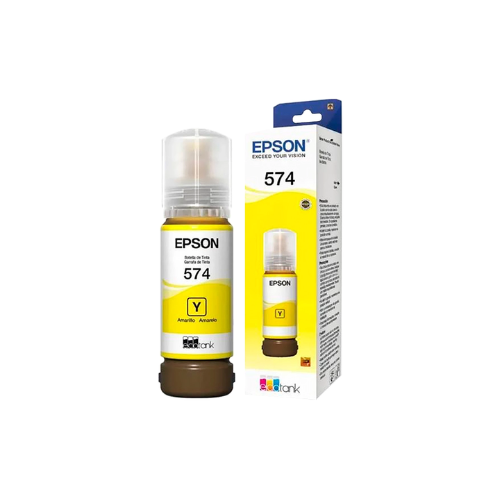 Botella de Tinta Amarilla Epson 574, frontal