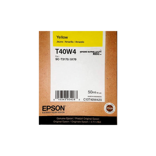 Cartucho de Tinta Amarillo Epson Ultrachrome T40W420, caja