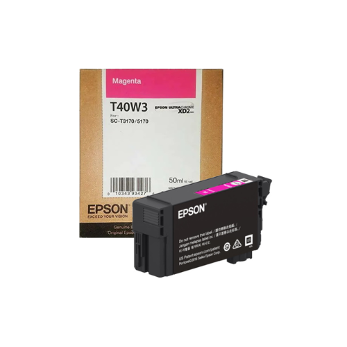 Cartucho de Tinta Magenta Epson Ultrachrome T40W320, completo