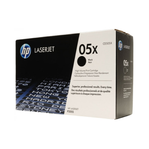 Cartucho de Tóner Láser Negro HP 05X, lateral