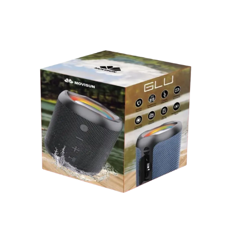 Parlante Bluetooth Movisun Glu MAX, caja