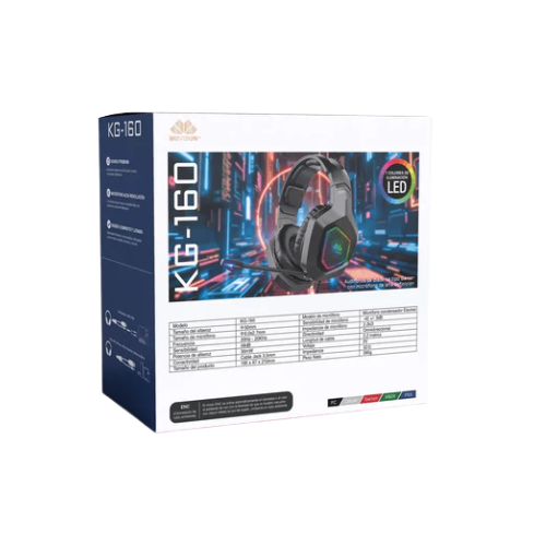 Diadema Gamer Movisun KG-160, caja