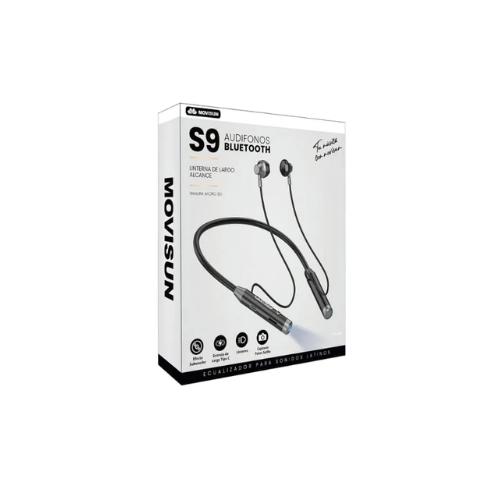 Audífonos Inalámbricos Movisun S9 Negro, caja