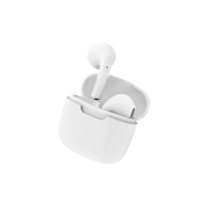 Audífonos Inalámbricos Movisun W1 Blanco, lateral