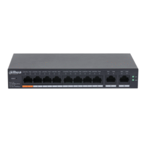 Switch PoE Dahua 10 Puertos, frontal