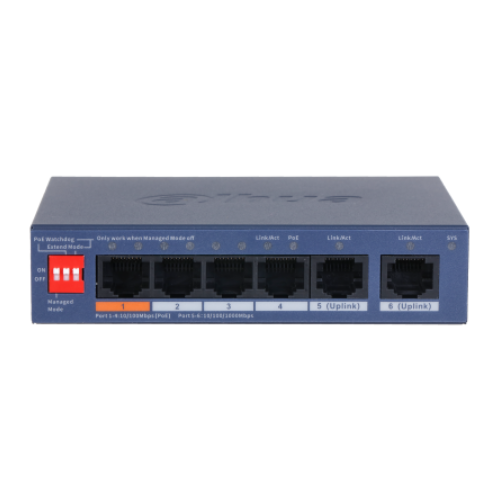 Switch Dahua Administrable en la Nube, 6 Puertos